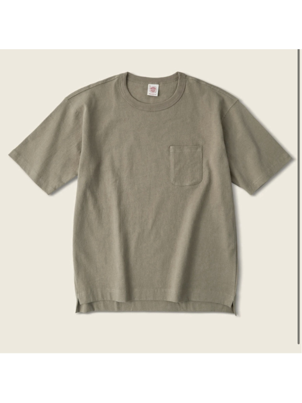 9.8 oz Cotton Classic Pocket T-Shirt - Light Brown Non Stock Mfg. Co. S - Picture 2 of 5